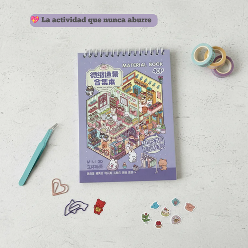 Libreta Antiestrés con Stickers Kawaii