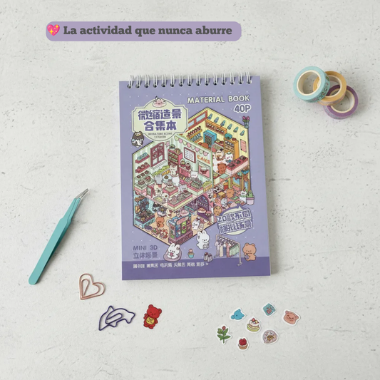 Libreta Antiestrés con Stickers Kawaii