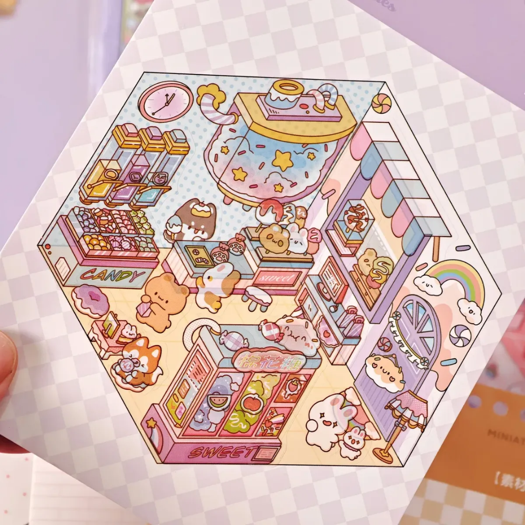 Libreta Antiestrés con Stickers Kawaii