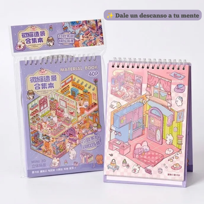 Libreta Antiestrés con Stickers Kawaii
